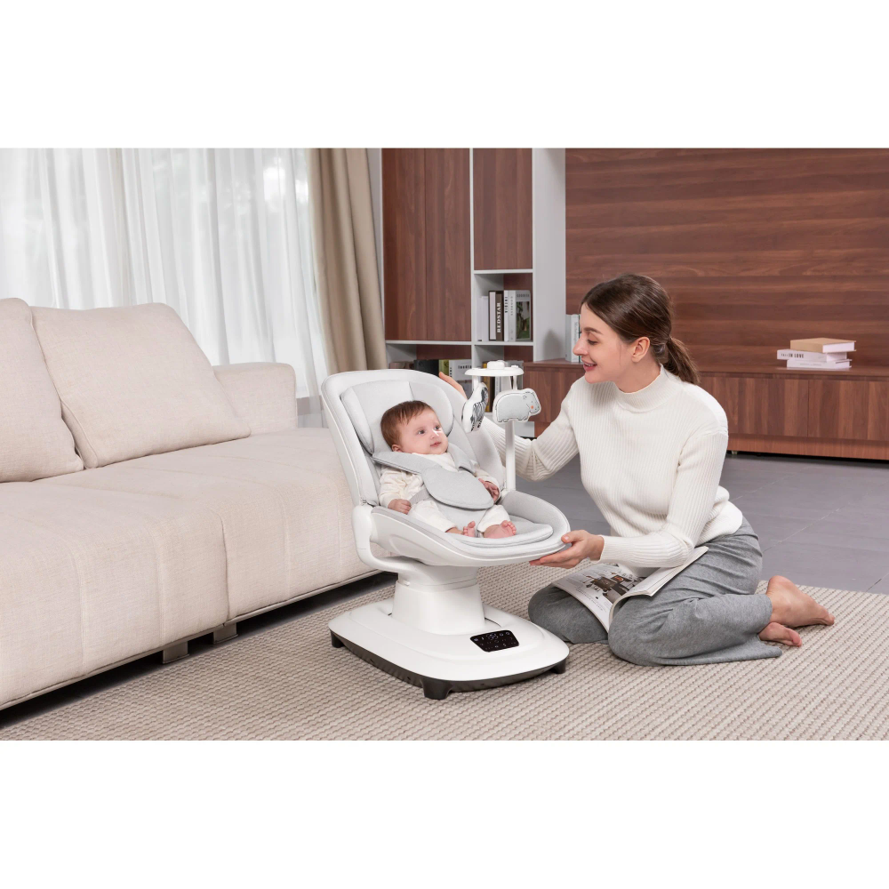 Mastela - Baby Electric Swing Automatic Rocker With Remote - White