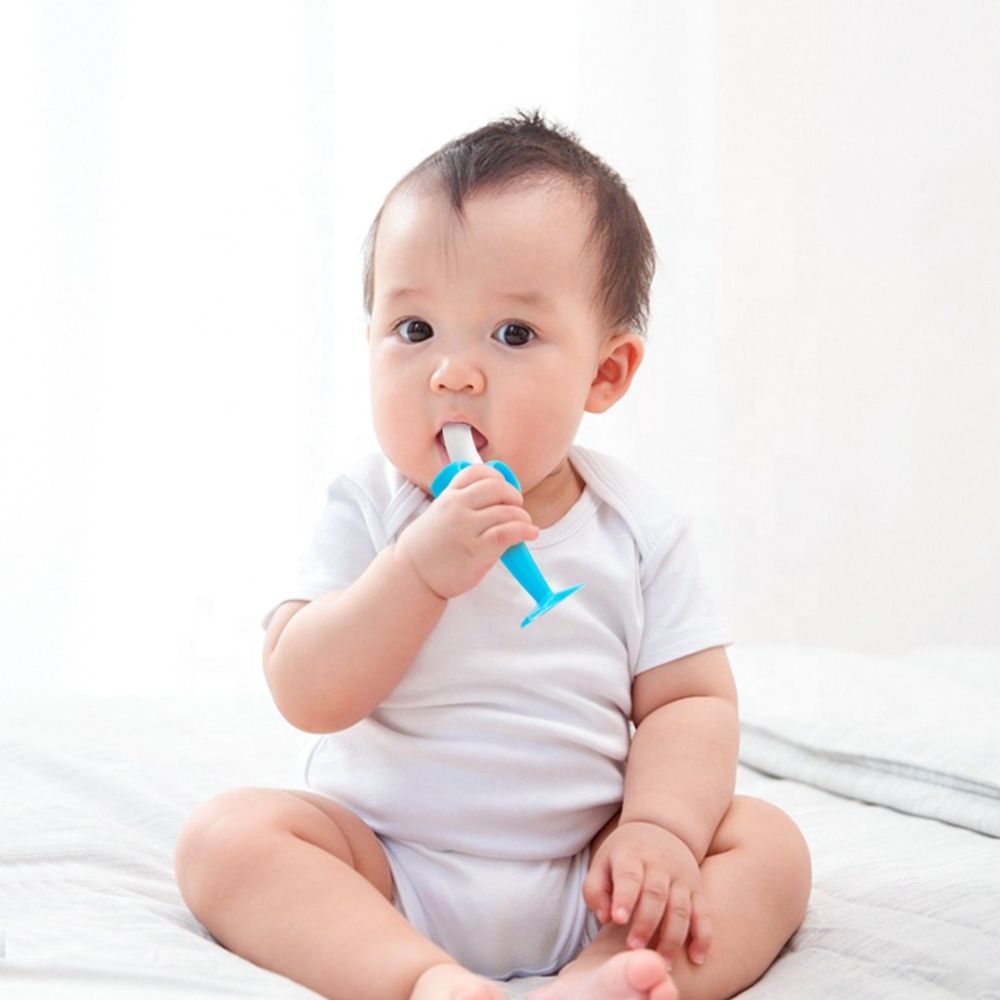 Little Angel Baby Silicone Teether & Training Toothbrush - Multicolor