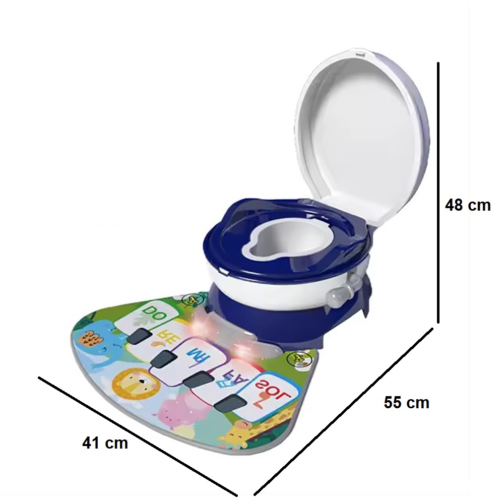 Little Angel Kids Potty Chair 3-In-1 Training Seat With Lid - Blue