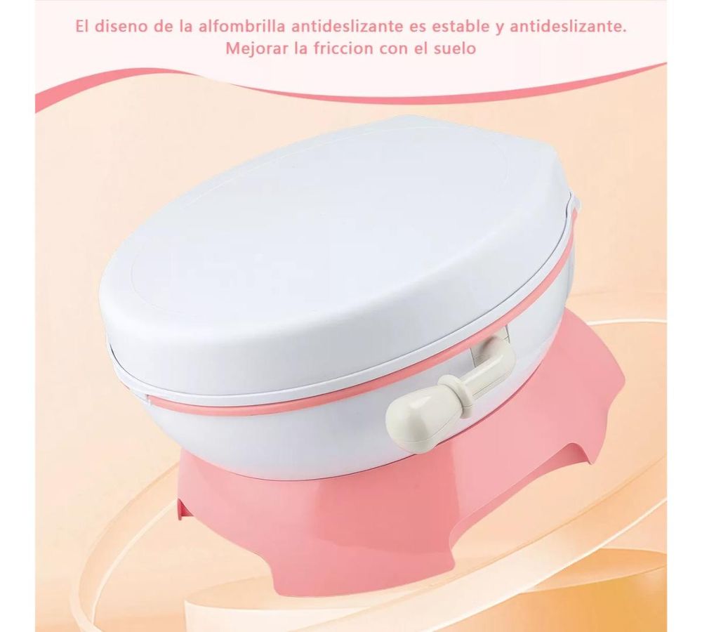 Little Angel Kids Potty Chair 3-In-1 Training Seat With Lid - Pink