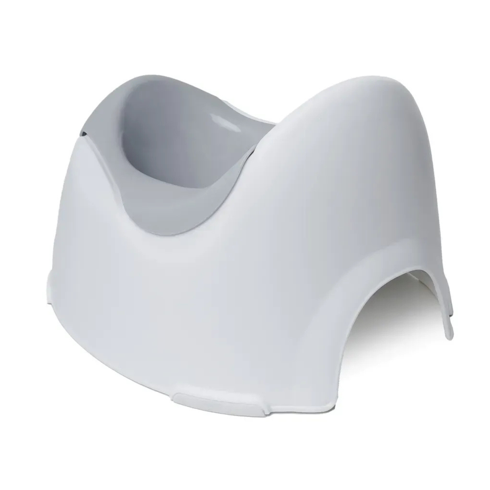 ليتل أنجل - مقعد تدريب الطفل على استخدام المرحاض مع مسند للظهر - أبيض