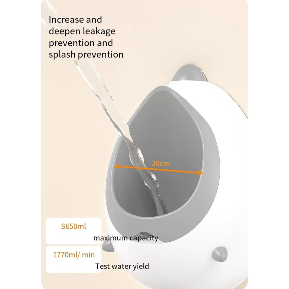 Little Angel Potty Training Urinal For Boys Wall Mounted- Grey