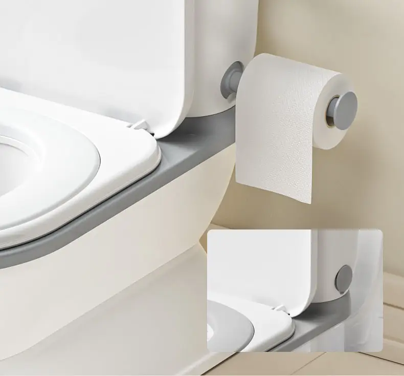 Little Angel Realistic Baby Potty Toilet With Flush Sound- Grey