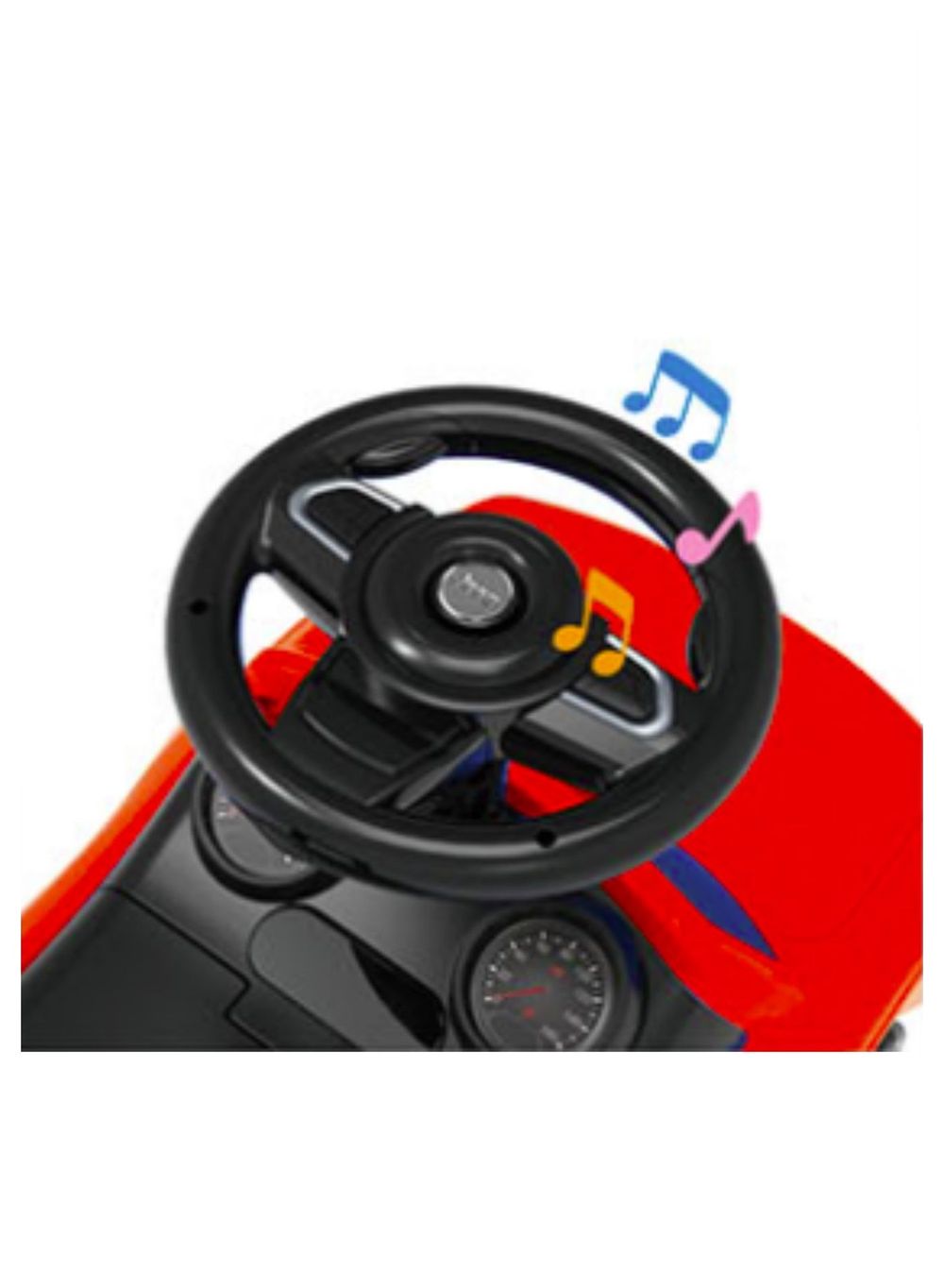 ليتل أنجل - سيارة دفع للأطفال مع مقبض - أحمر