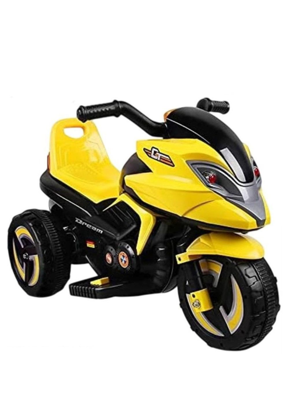 Little Angel Kids Electric Ride On Trike Motorcycle - Yellow
