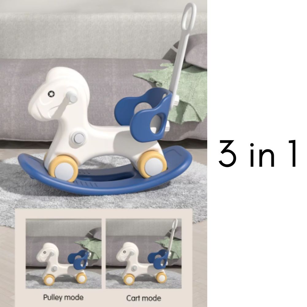 Little Angel - Rocking Horse Ride-On Toy With Handle & Backrest