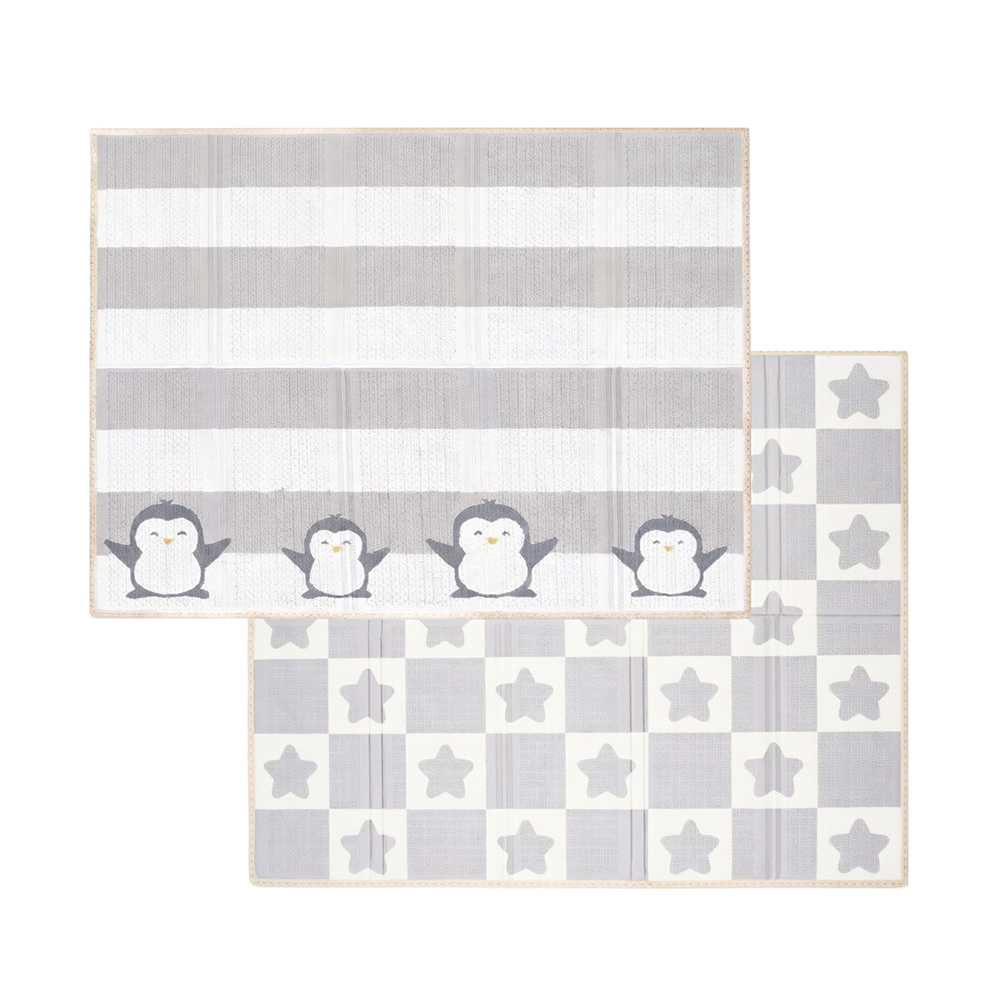 Little Angel - Baby Reversible Floor Play Mat - Penguin Star
