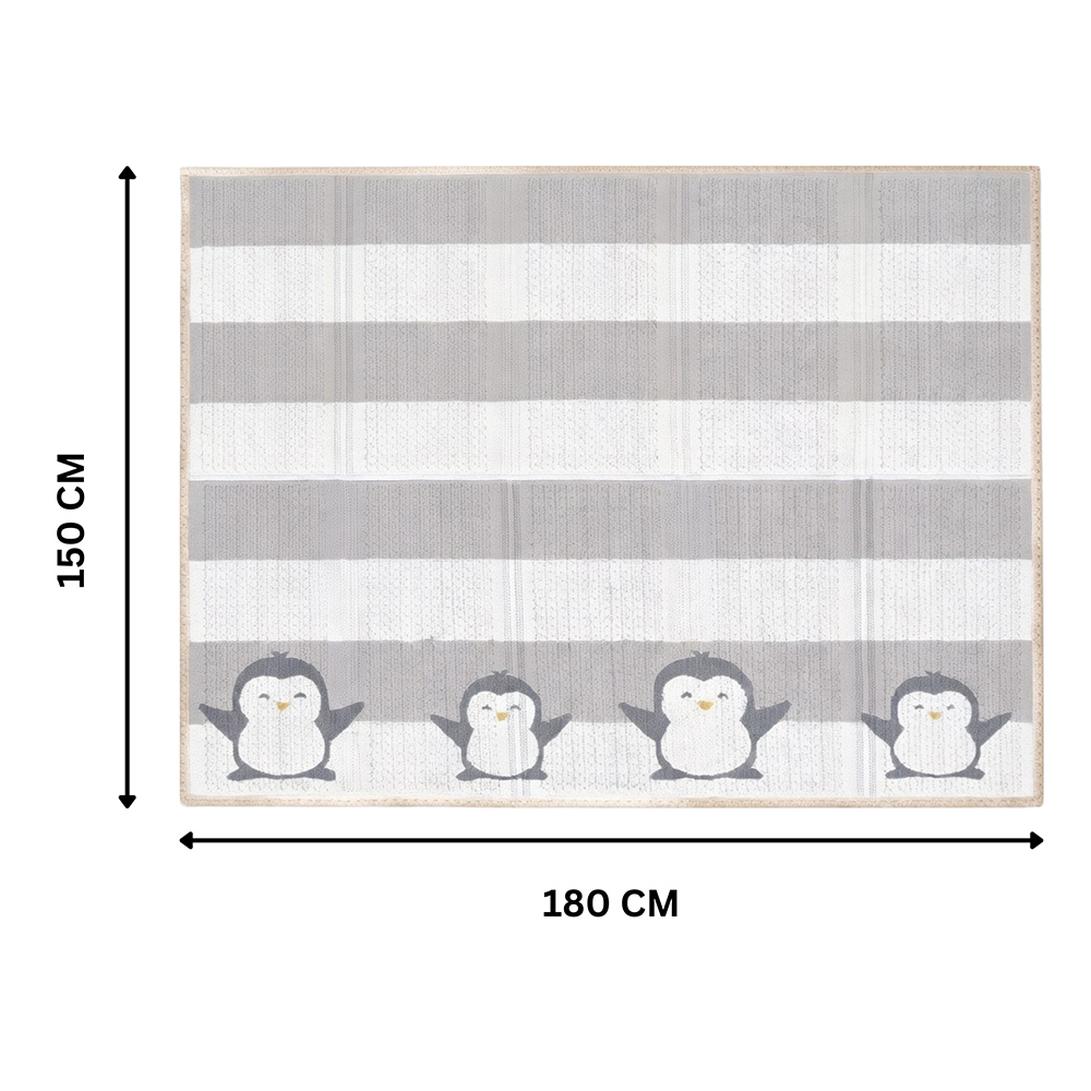 Little Angel - Baby Reversible Floor Play Mat - Penguin Star