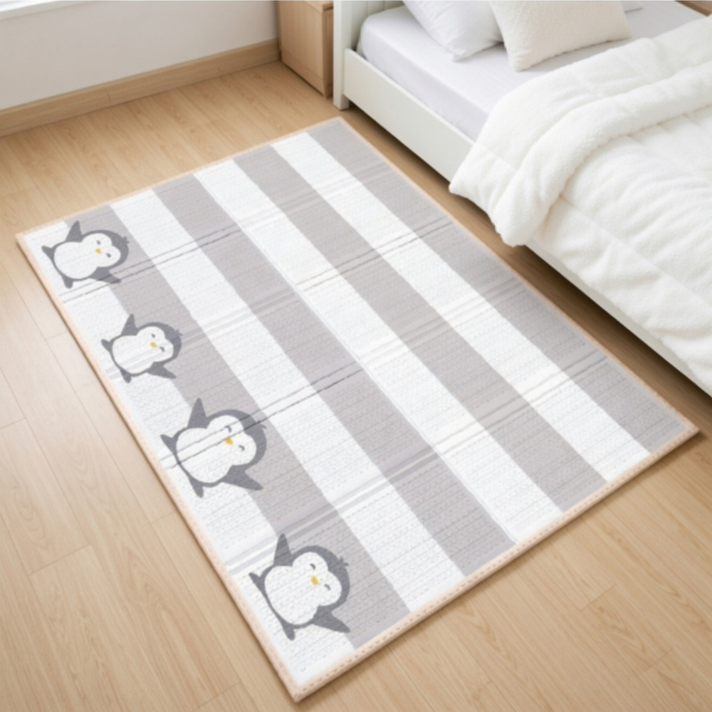 Little Angel - Baby Reversible Floor Play Mat - Penguin Star