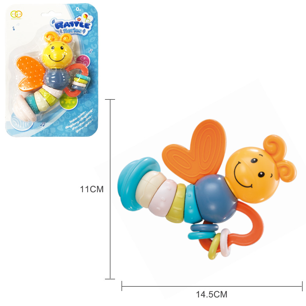 Goodway - Baby Teething Rattle Toy Colorful Sensory Teether