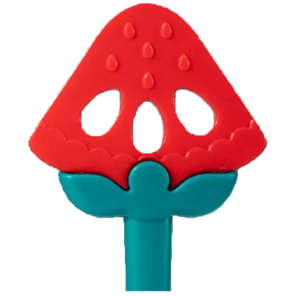 هوانجر - لعبة عضاضة وخشخشة على شكل فراولة للأطفال حديثي الولادة