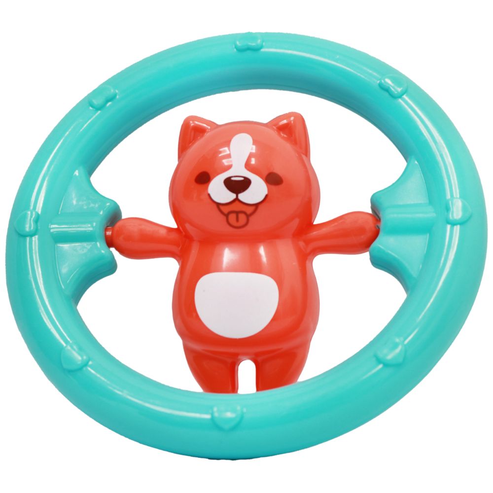 Huanger - Baby Teddy Bear Teether And Rattle Toy For Newborns