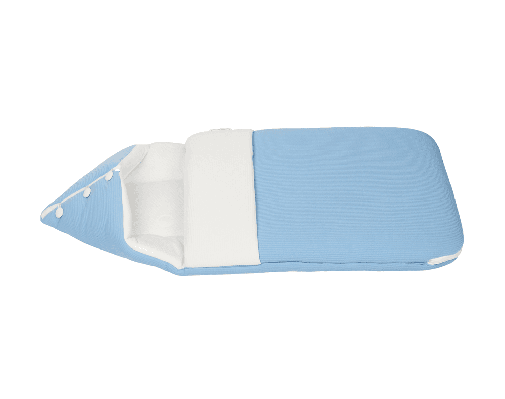 White&Grey - 2-in-1 Bamboo Cushioned Baby Sleeping Bag - Blue