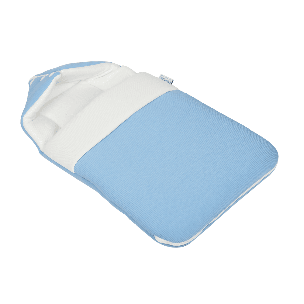 White&Grey - 2-in-1 Bamboo Cushioned Baby Sleeping Bag - Blue
