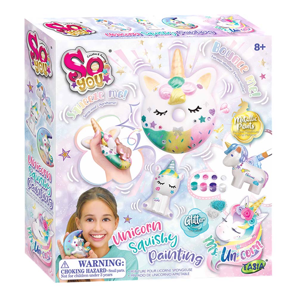 تاسيا - مجموعة تلوين سكويشي يونيكورن سو يو - 23 قطعة
