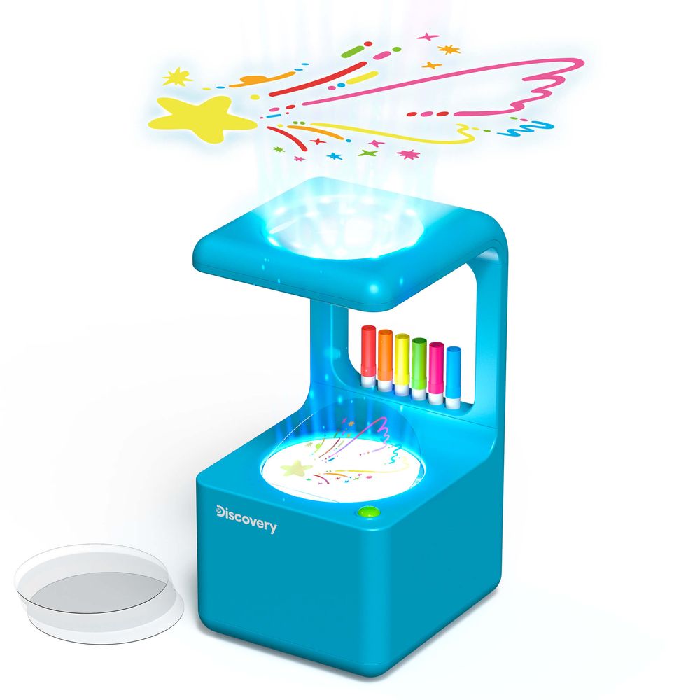 ديسكفري - جهاز عرض الرسومات على الحائط والسقف للأطفال - أزرق