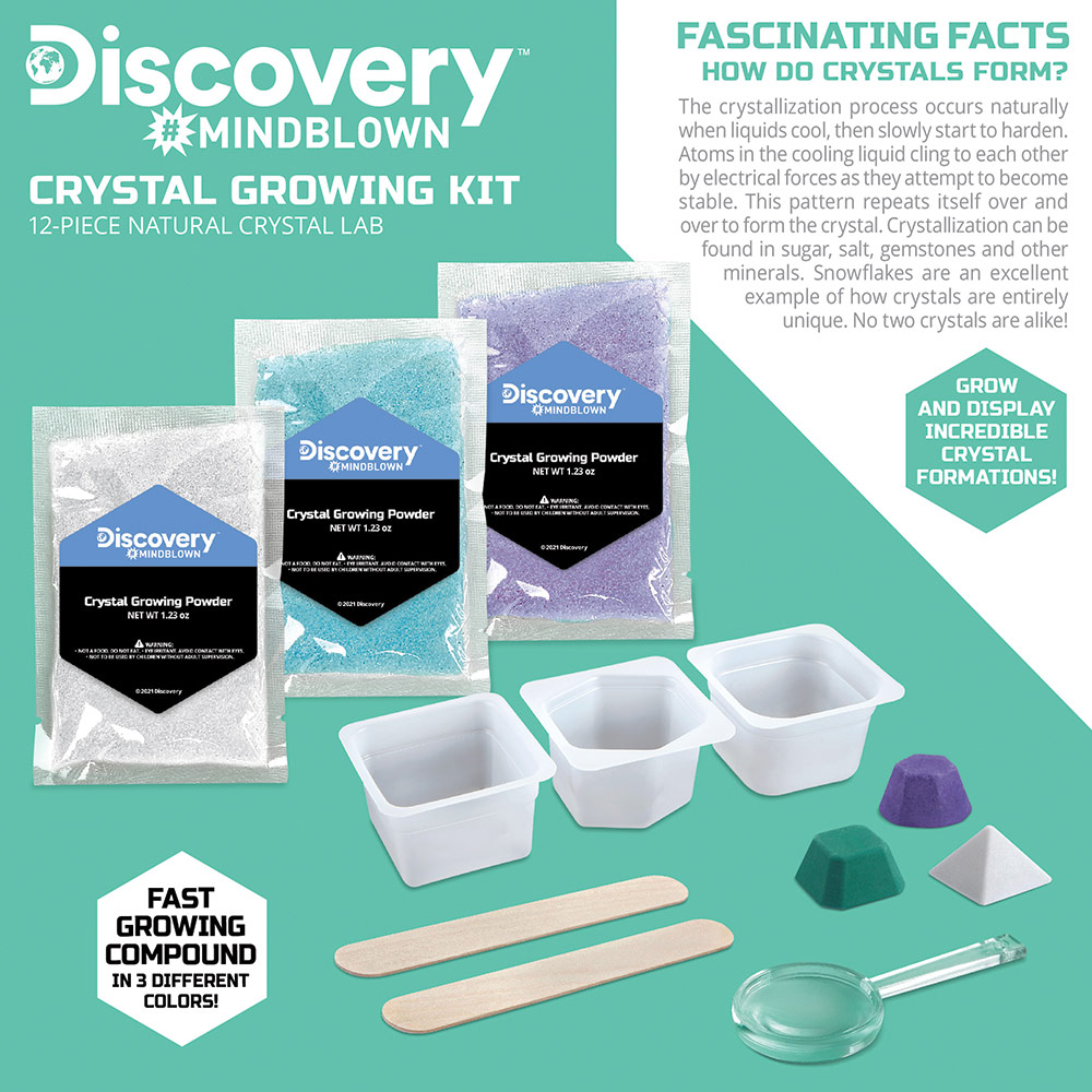 Discovery - Mindblown Lab Crystal Growing Kit - 12 Pcs