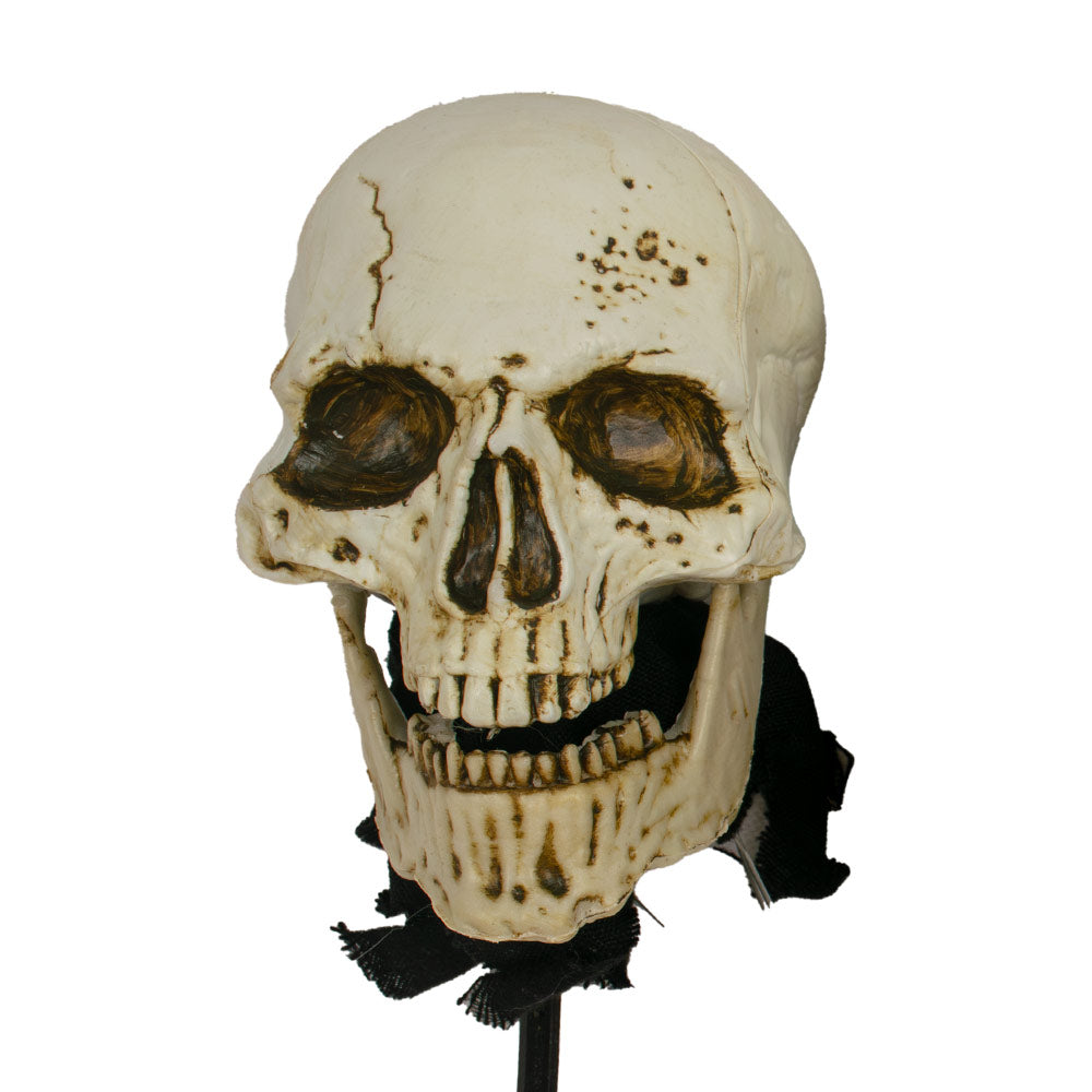 Mad Toys - Halloween Decoration - Spooky Skull Pathway Lights Marker With Stakes - 3pcs