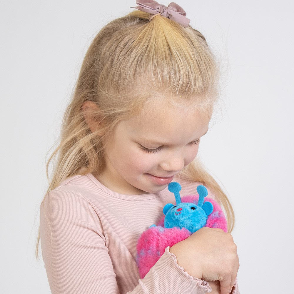 Golden Bear - Curlimals Lucie The Ladybird Interactive Soft Toy - Pink/Blue - 14cm