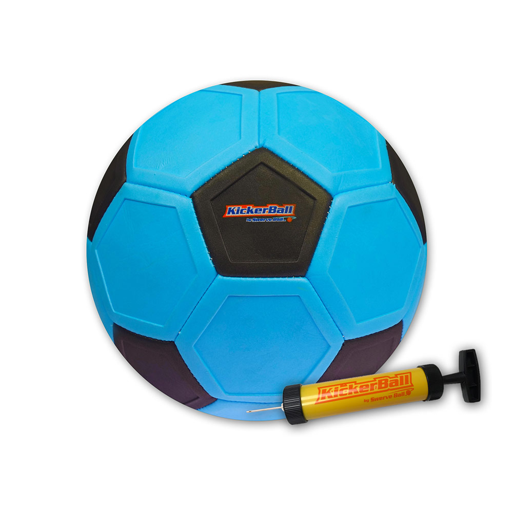 Kickerball - Curve And Swerve Football Toy - Blue
