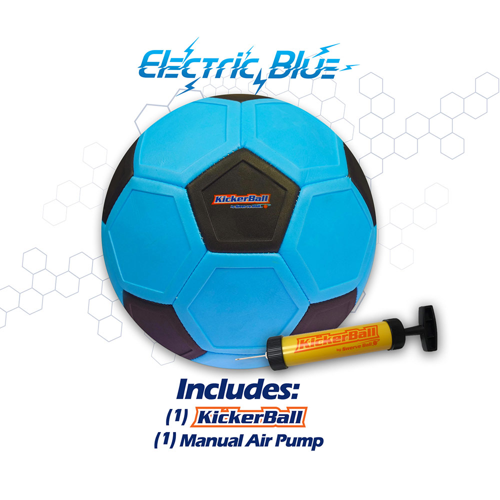 Kickerball - Curve And Swerve Football Toy - Blue