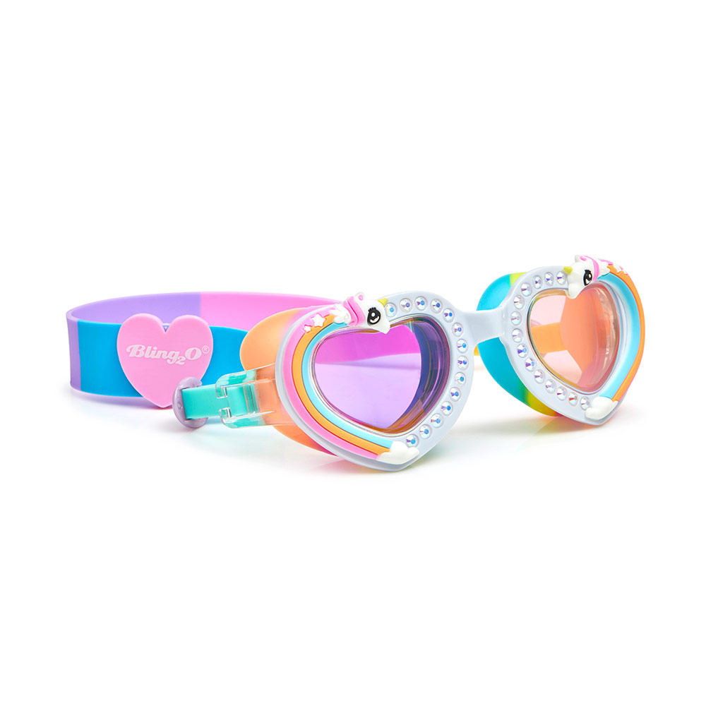 Bling2o - Magical Ride Rainbow Swim Goggles For Kids - Pony Ride