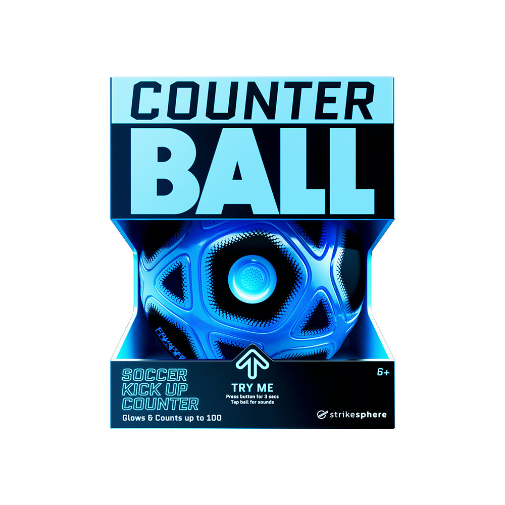 Golden Bear Strikesphere Smart Glow Counter Soccer Ball - Blue