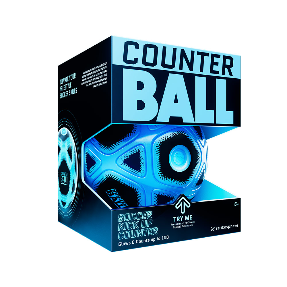 Golden Bear Strikesphere Smart Glow Counter Soccer Ball - Blue