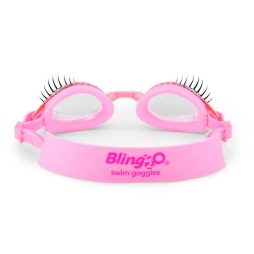 Bling2o - Splash Lash Stylish Swim Goggles For Kids - Powder Puff Pink
