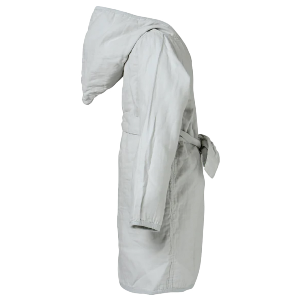 Mininor - Toddler Organic Cotton Bathrobe - Glacier Grey
