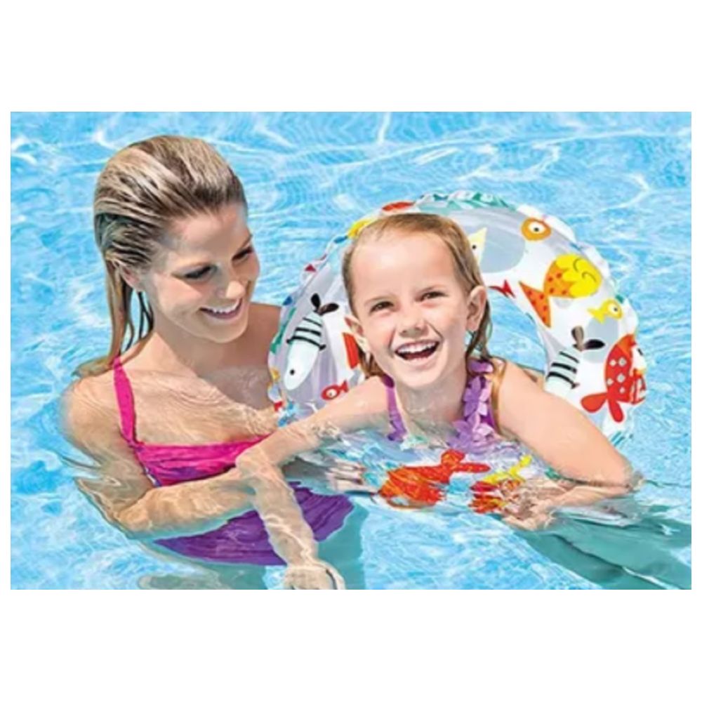 Buddiez - Inflatable Swimming Ring - Fishes Print - 51 cm