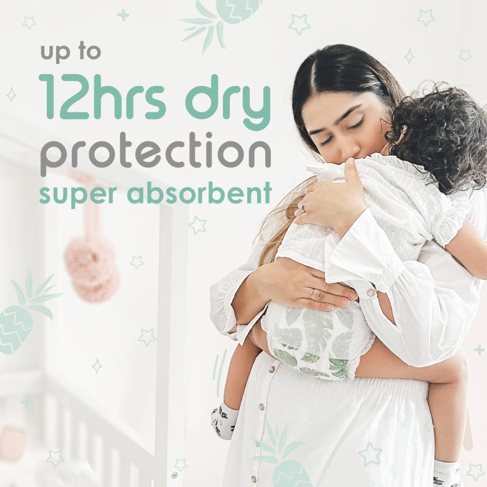 Pureborn - Daydreams Diaper Pants - Size 5 - 12-17 kg - 80 Count- Assorted Print