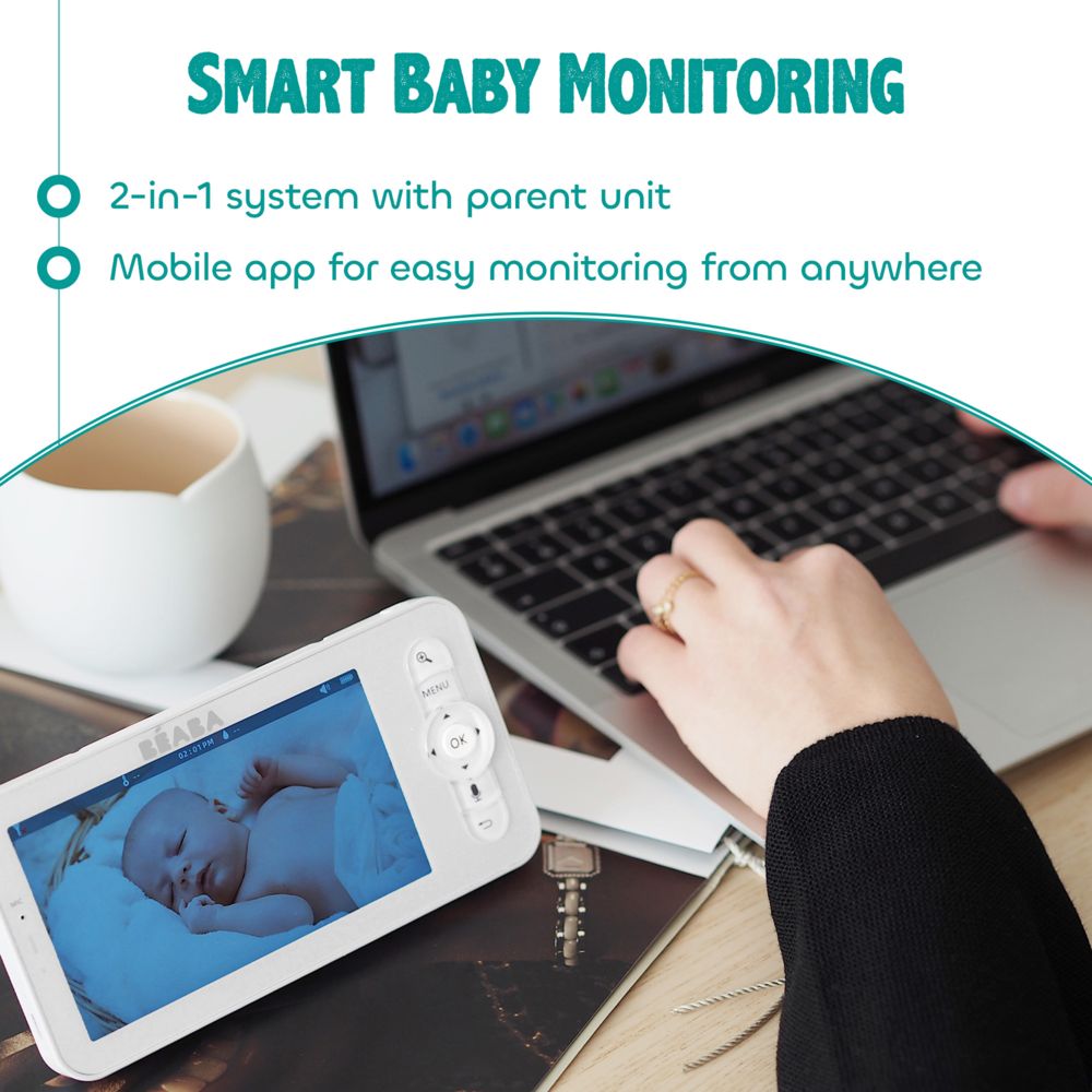 Beaba - Zen Premium Smart Video Baby Monitor V2 - White
