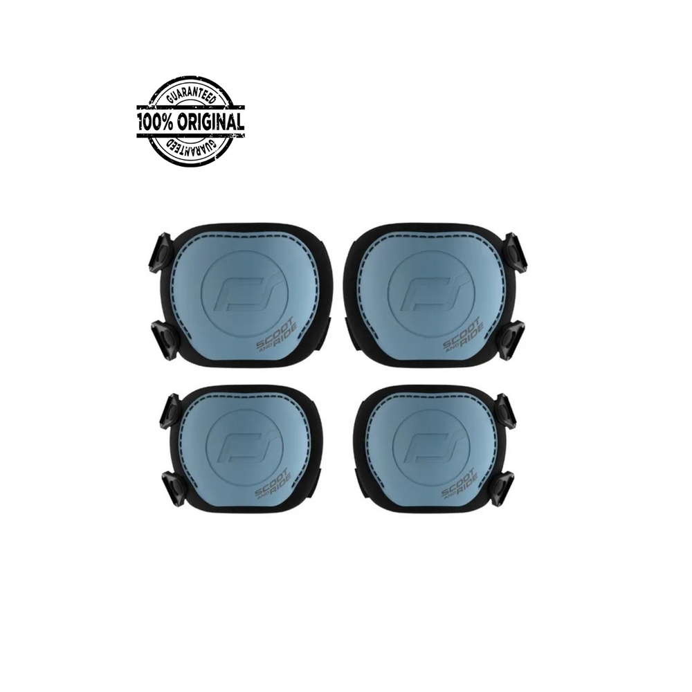 Scoot & Ride - Protective Knee And Elbow Pad Set - Steel - XXS - 4 Pcs
