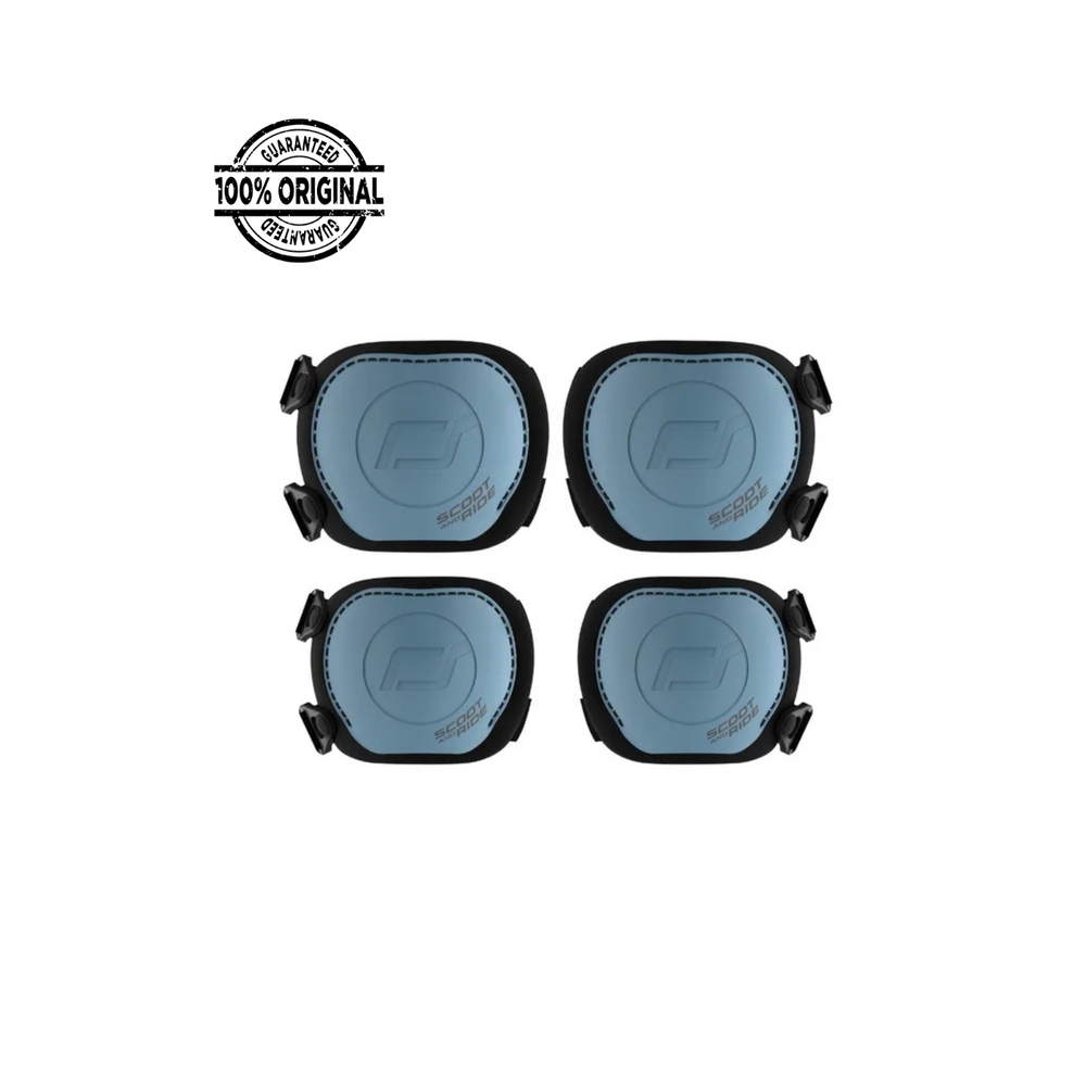 Scoot & Ride - Protective Knee And Elbow Pad Set - Steel - S - 4 Pcs