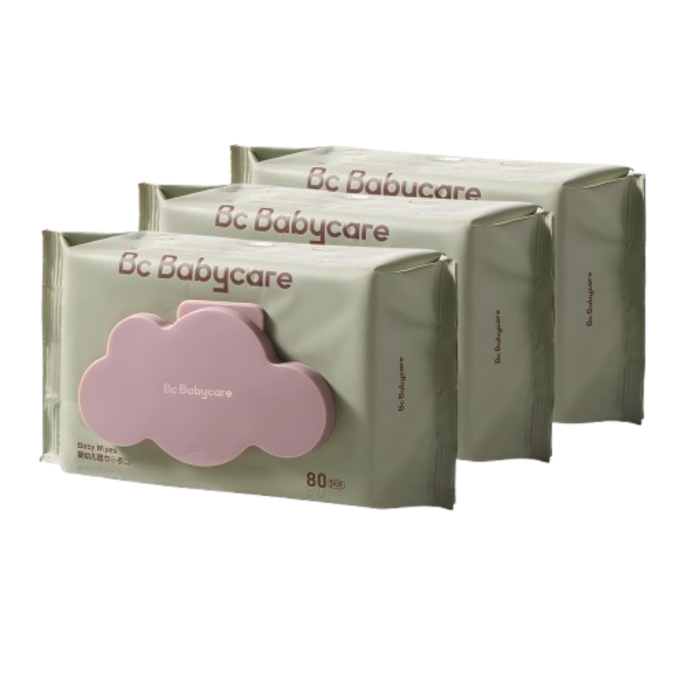 Babycare - Baby Wipes - Pack of 3 x 80 Pcs