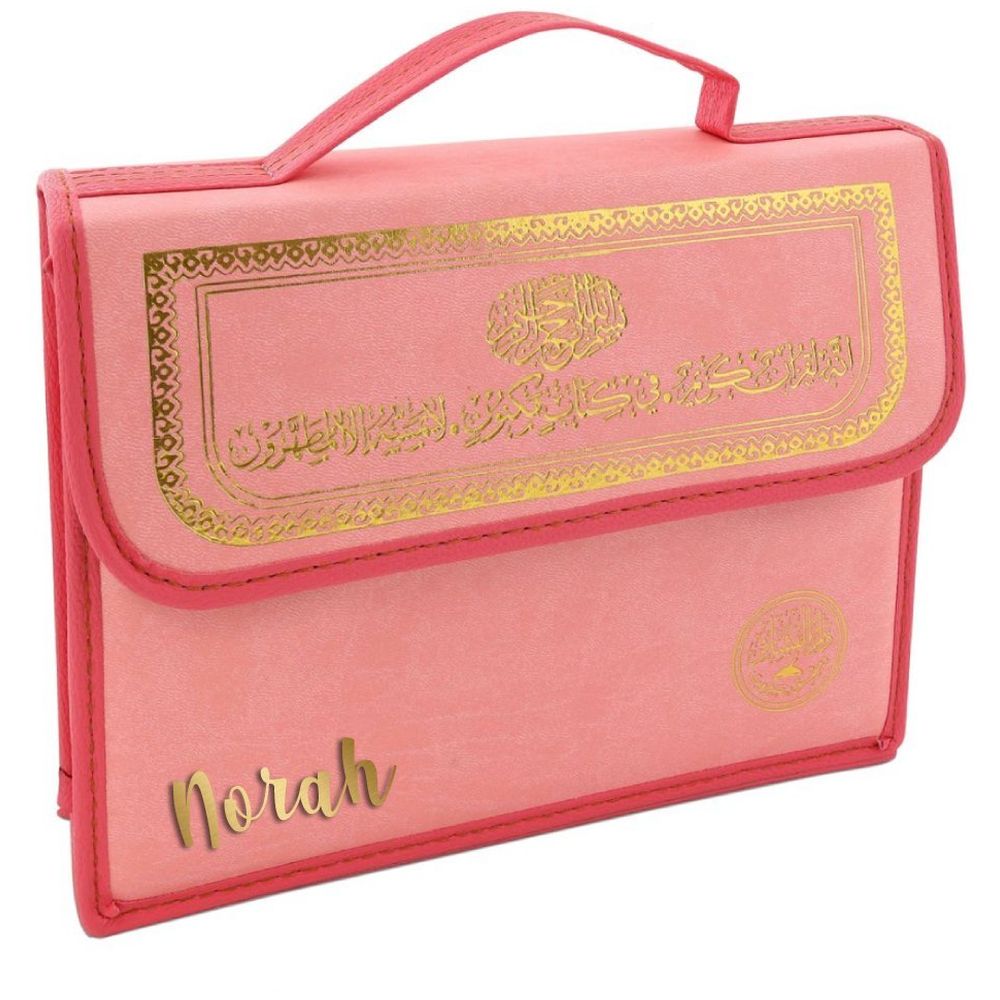 Zayoshe - Holy Quran Mushaf In 30 Parts With Bag - Pink