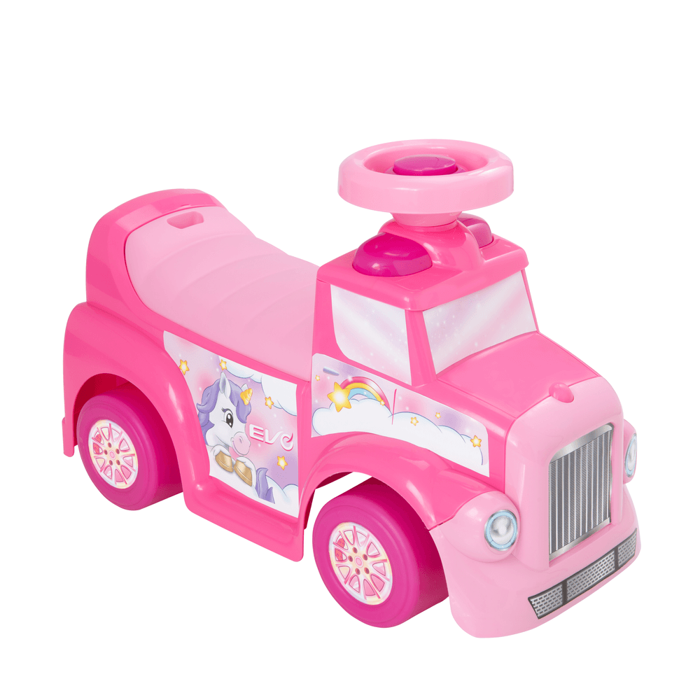 Evo - My 1st Ride-On Bus - Unicorn - Pink