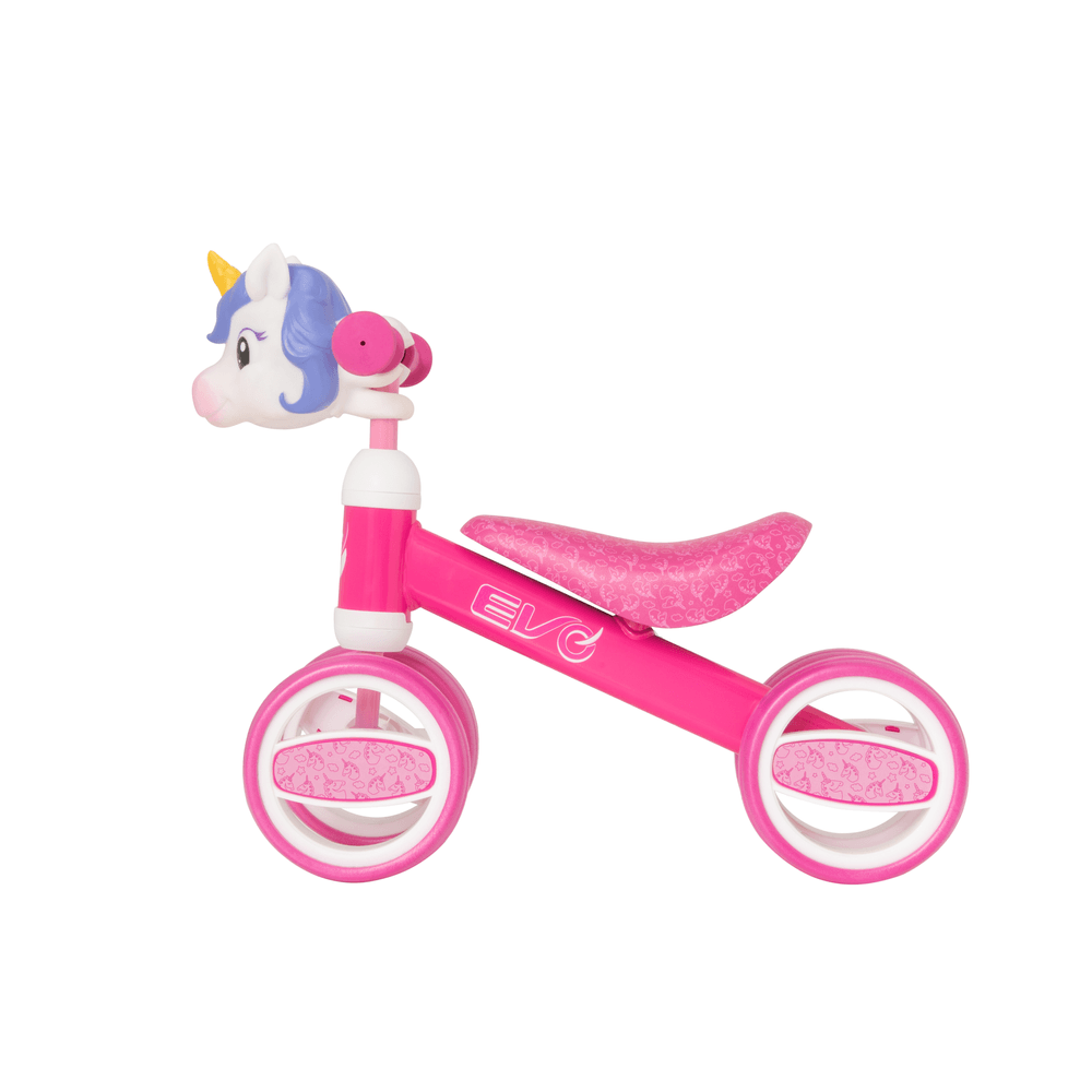 EVO - Character Head Bobble Bike - Unicorn - Pink