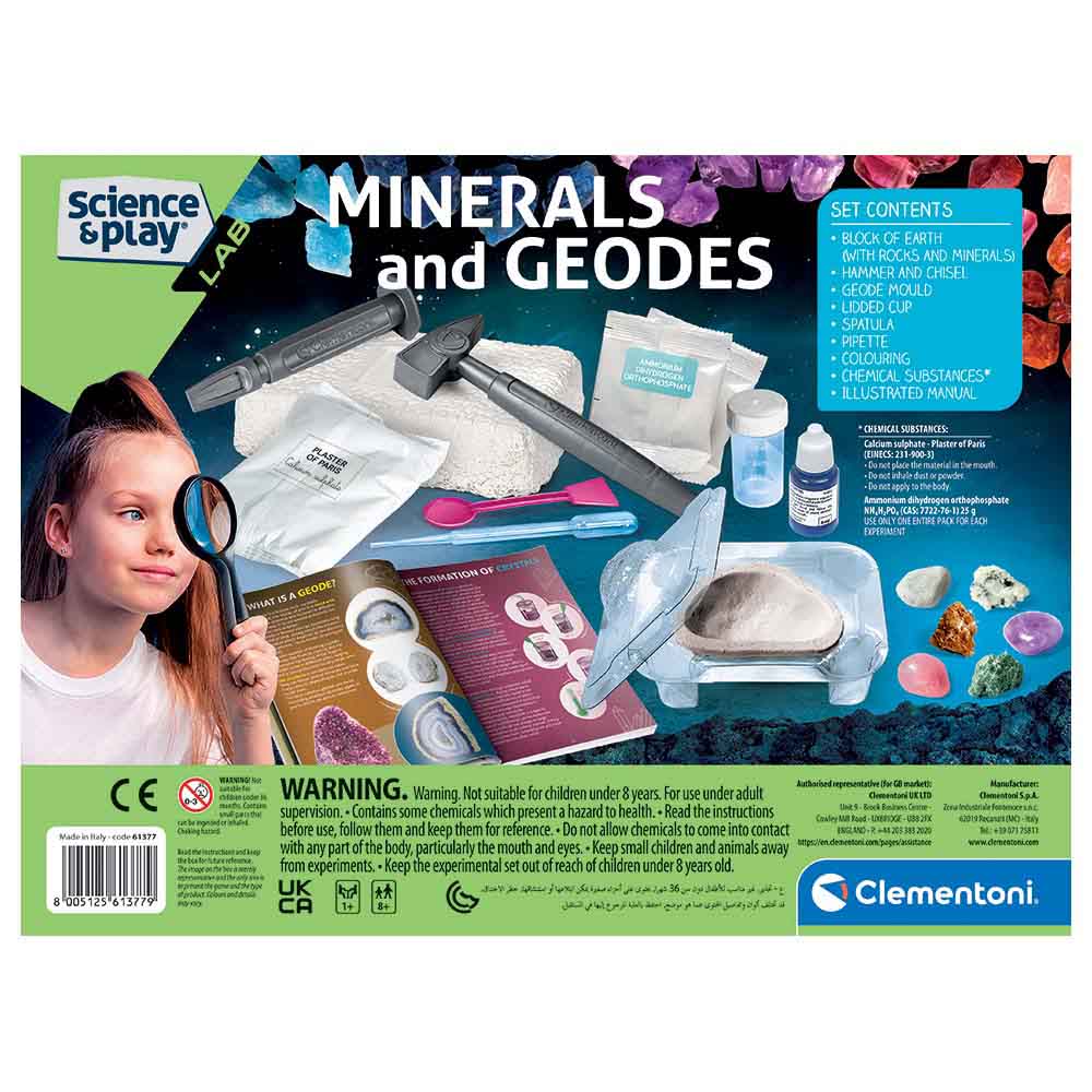 Clementoni - Science & Play Minerals & Geodes Kit