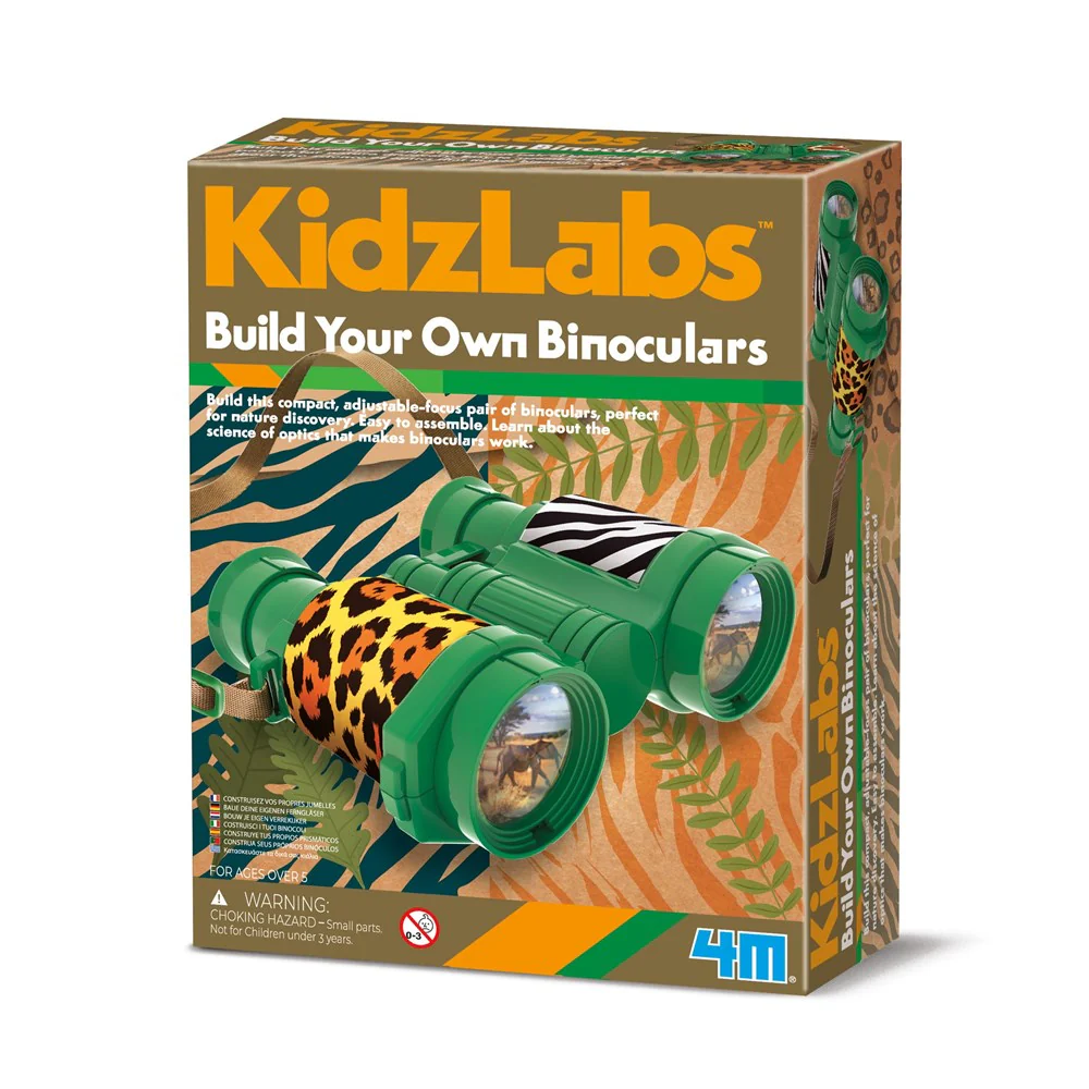4M - KidzLabs Build Your Own Binoculars Science Kit - Multicolor
