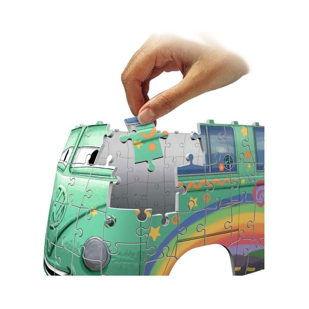 ريفينزبرغر - بازل ديزني بيكسار كارز فولكس فاجن T1 شاحنة التخييم ثلاثية الأبعاد - 162 قطعة