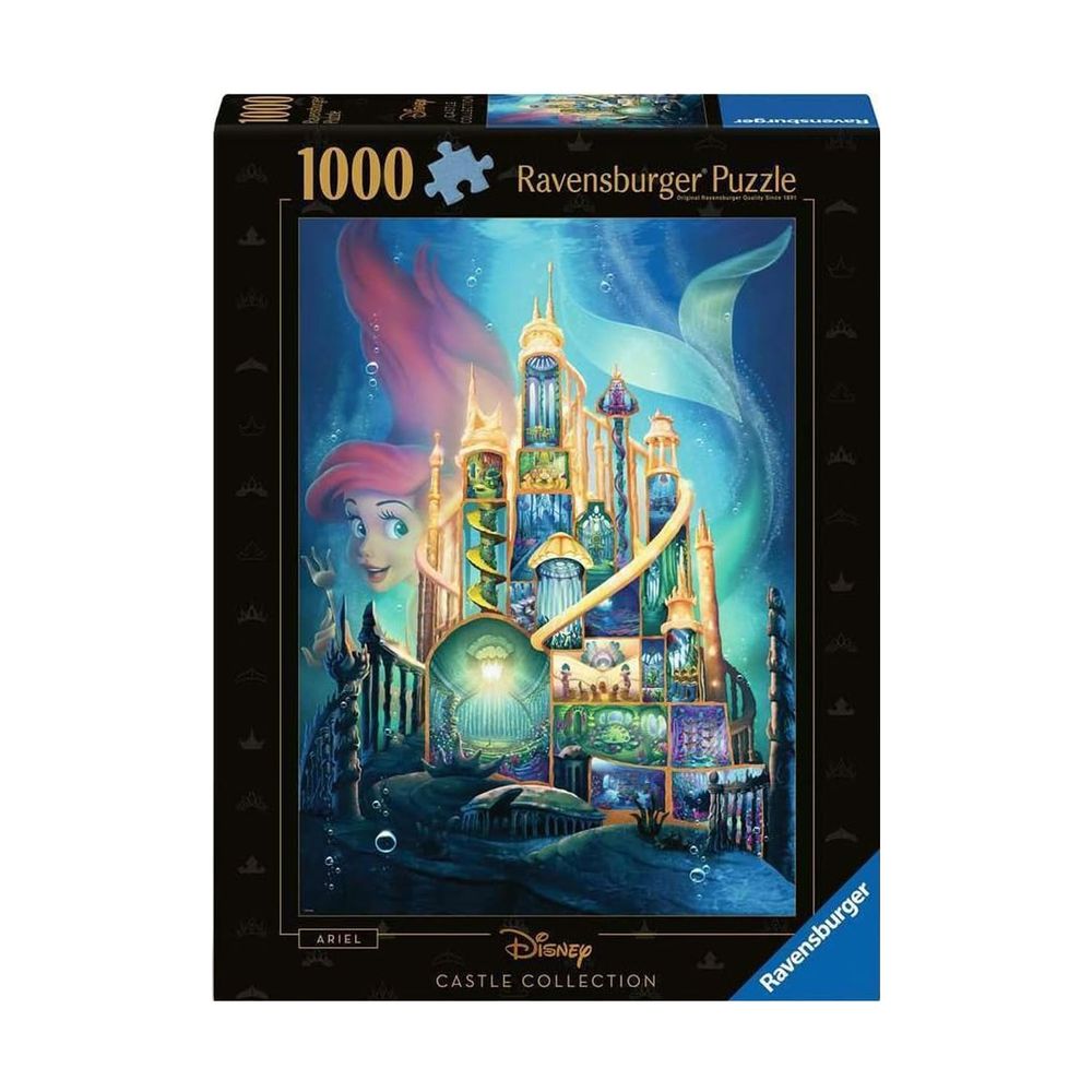 رافينسبرجر - أحجية الصور المقطوعة لمجموعة قلعة ديزني - آريل - ١٠٠٠ قطعة