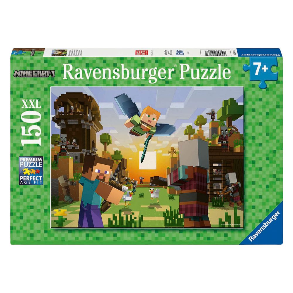Ravensburger XXL Jigsaw Puzzle - Minecraft Construction And Adventure - 150 Pcs