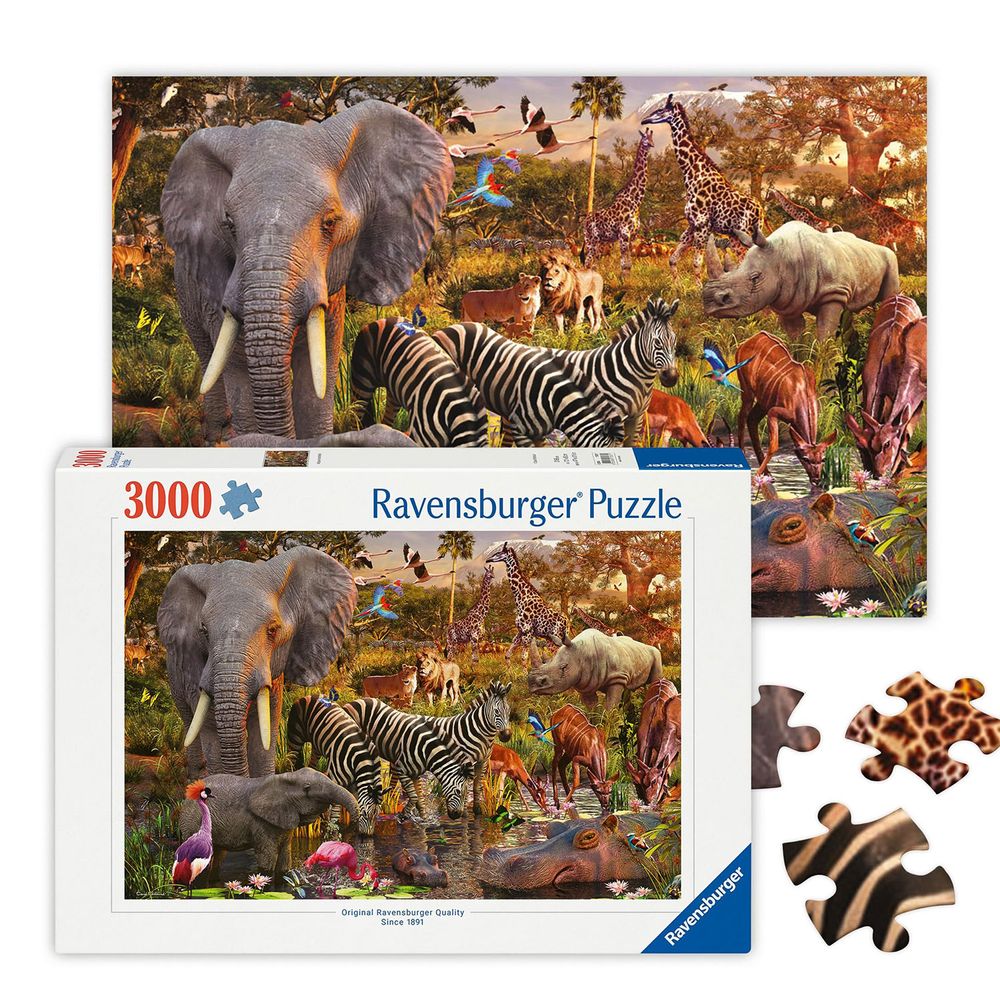 Ravensburger African Animal World Jigsaw Puzzle - 3000 Pcs