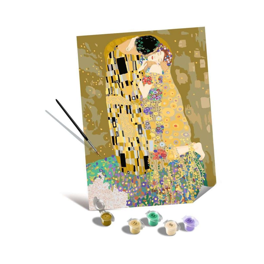 Ravensburger CreArt Canvas Edition Paint By Numbers Kit - The Kiss