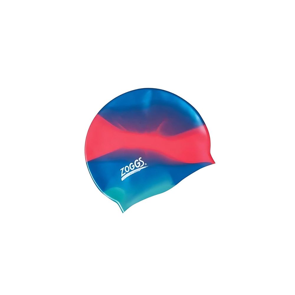 Zoggs - Junior Multi Color Silicone Swimming Cap - Blue/Red