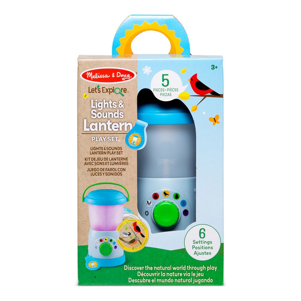 Melissa & Doug Let's Explore Lights & Sounds Lantern Playset - Multicolor - 5 Pcs