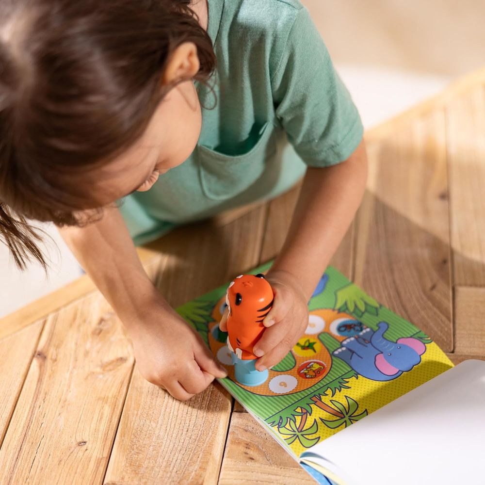 Melissa & Doug Sticker Wow! Stamper & Activity Pad Set - Tiger