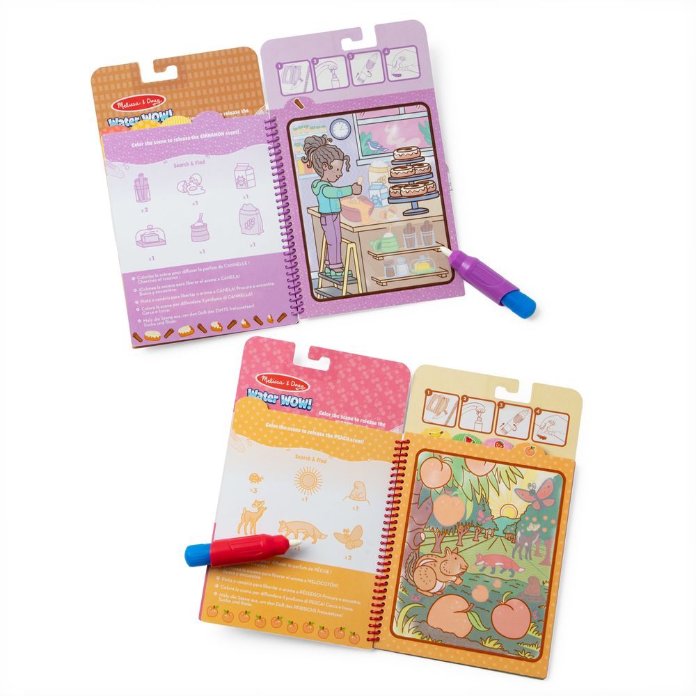 Melissa & Doug Water Wow! Scented Water-Reveal Pad & Pen Set - Fruits & Treats - 2 Pcs
